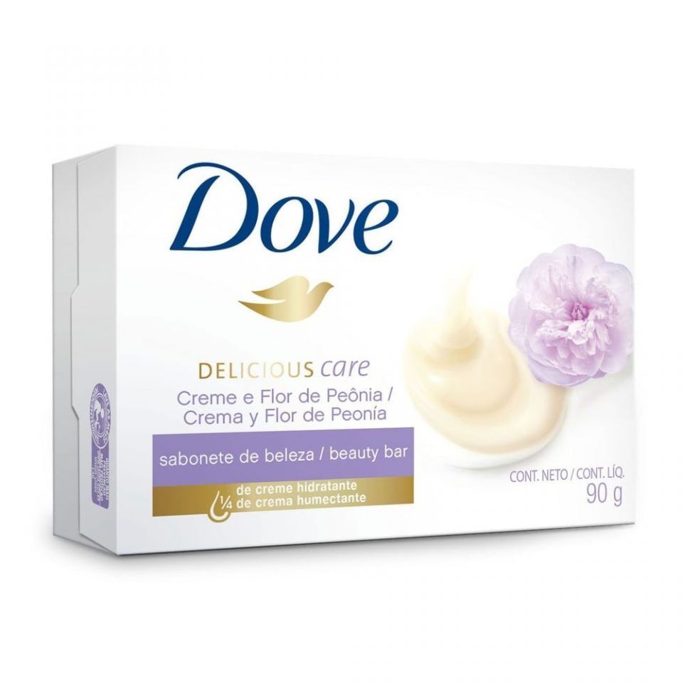 Sabonete Em Barra Dove Delicious Care Creme E Flor De Peônia