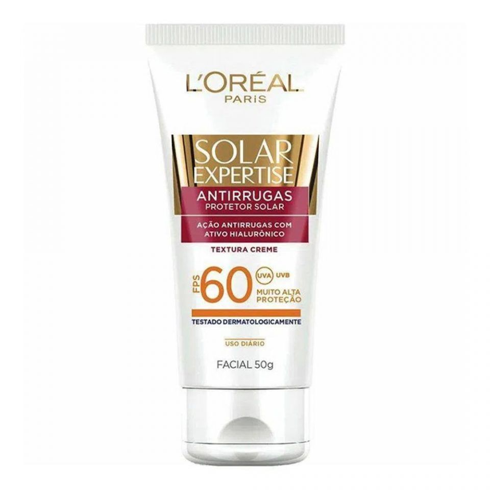 Protetor Solar Facial L'Oréal Paris Solar Expertise Antirrugas FPS 60
