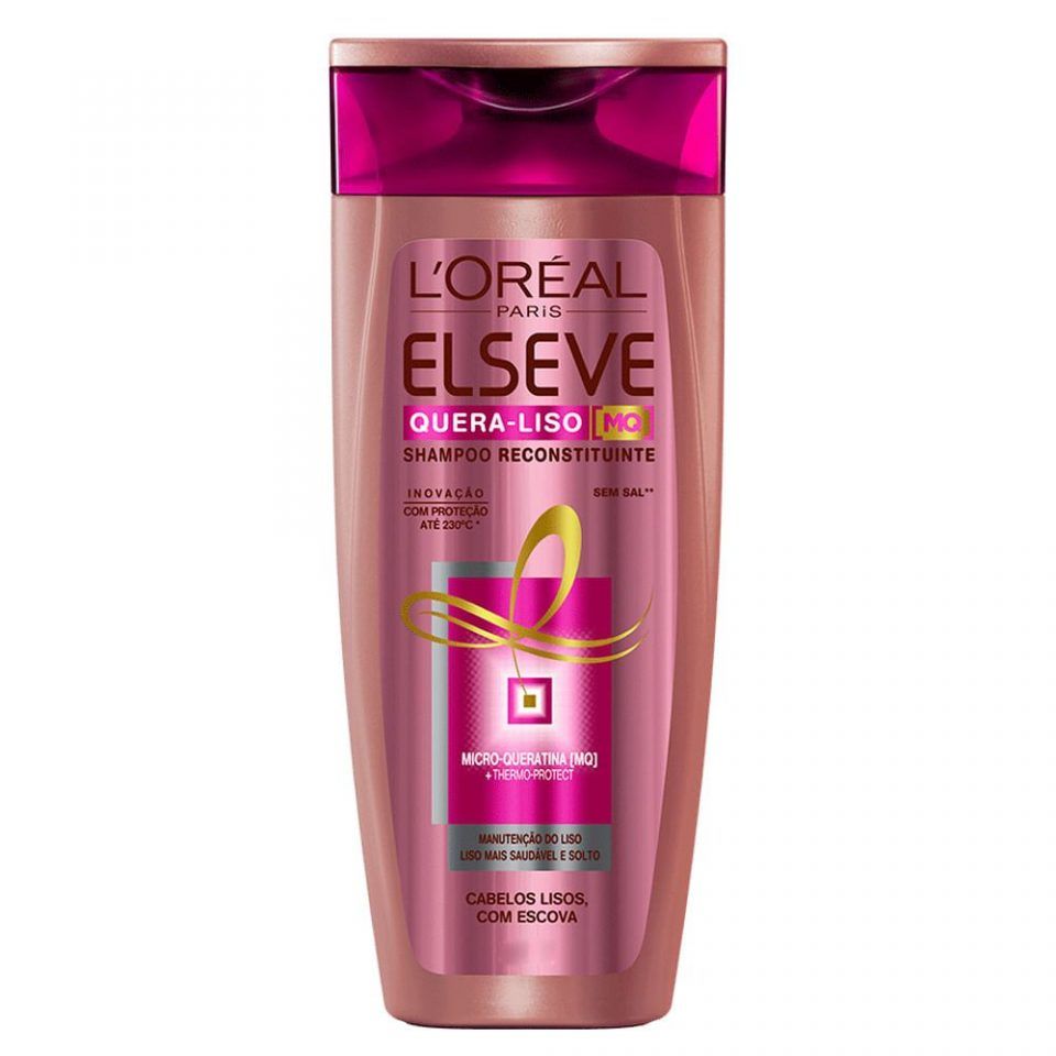 Shampoo Elseve L'Oréal Paris Quera-Liso MQ 230°C