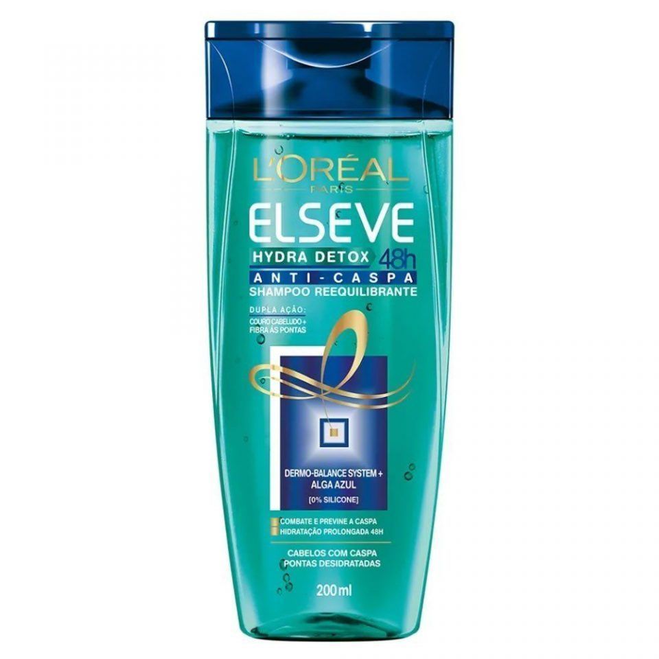 Shampoo Reequilibrante Elseve L'Oréal Paris Hydra Detox Anti Caspa