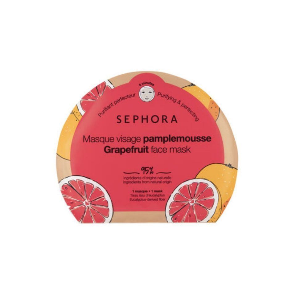 Máscara Facial Sephora Collection Fiber Mask Grapefruit